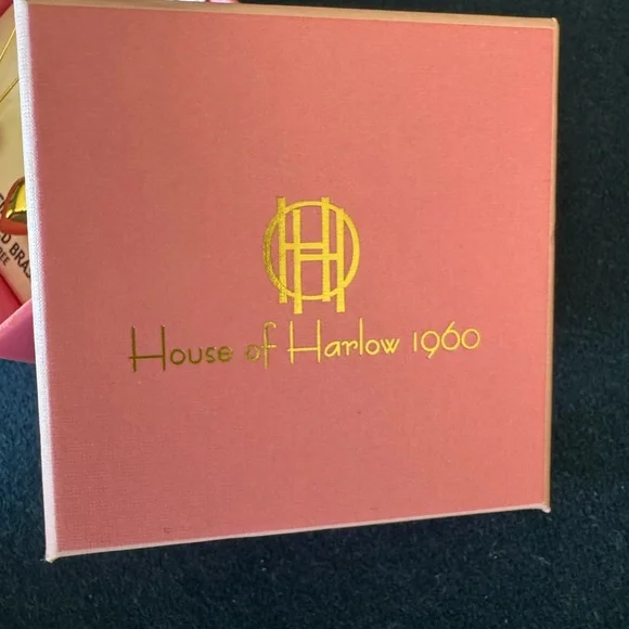 House of Harlow 1960  14Karat Gold Plated Heart Earrings - Picture 5 of 8